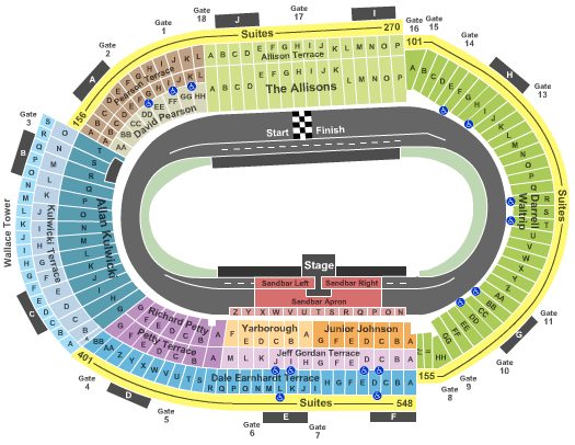 Bristol Motor Speedway Kenny Chesney Seating Chart