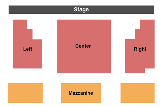 seating chart for Bristol Riverside Theatre - Endstage - eventticketscenter.com