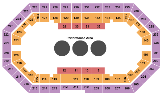 Broadbent Arena Kosair Shrine Circus Seating Chart
