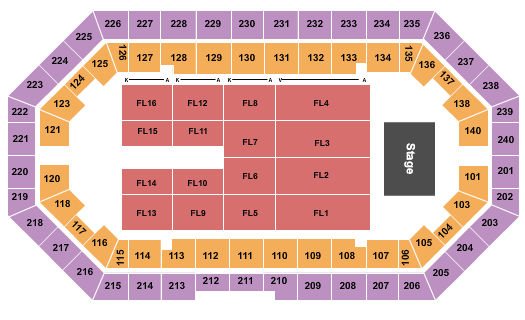 Broadbent Arena Lil Wayne Seating Chart