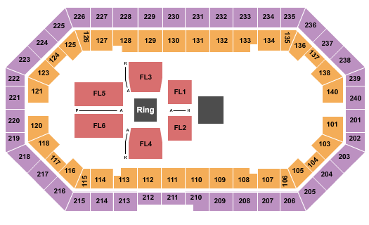 Broadbent Arena WWE 2 Seating Chart