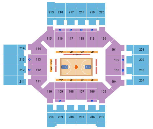 Broadmoor World Arena Basketball Seating Chart