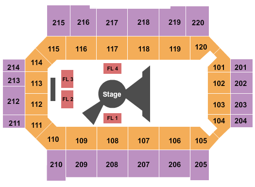 Broadmoor World Arena Cirque - Ovo Seating Chart