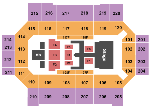 Broadmoor World Arena Dude Perfect Seating Chart