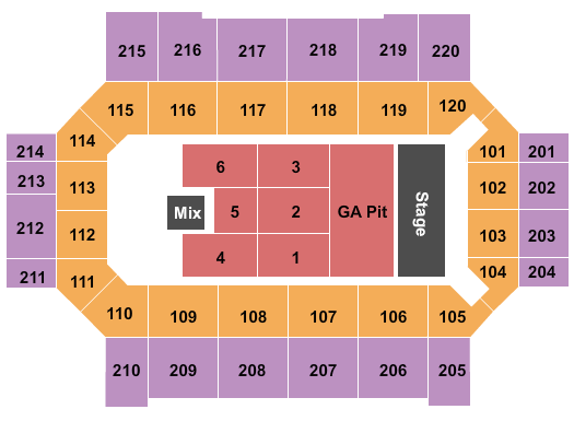 Broadmoor World Arena seating chart event tickets center