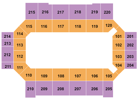 Broadmoor World Arena Open Floor Seating Chart