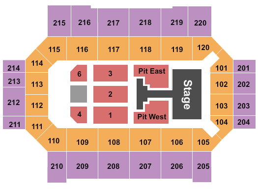 Broadmoor World Arena Phil Wickham Seating Chart