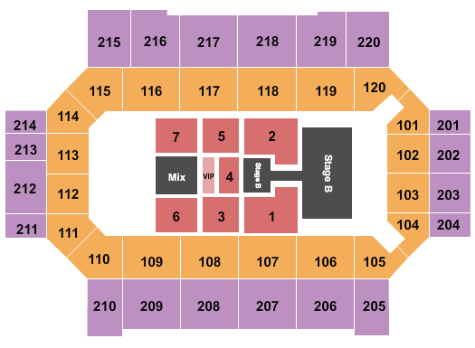 Broadmoor World Arena The Roadshow Seating Chart