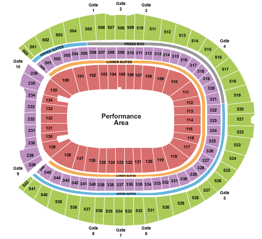 Empower Field At Mile High Open Floor Seating Chart