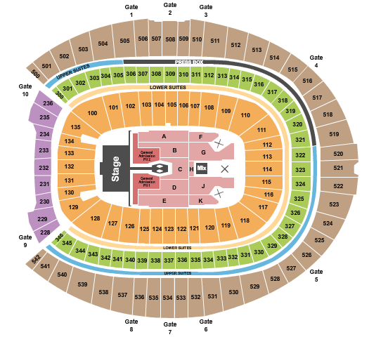 Empower Field At Mile High Morgan Wallen Seating Chart