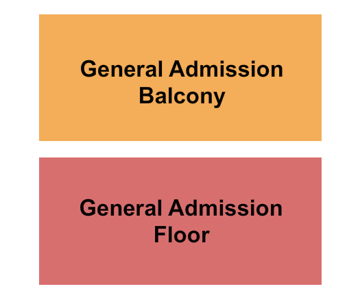 Bronson Centre Theatre GA Floor / GA Balcony Seating Chart