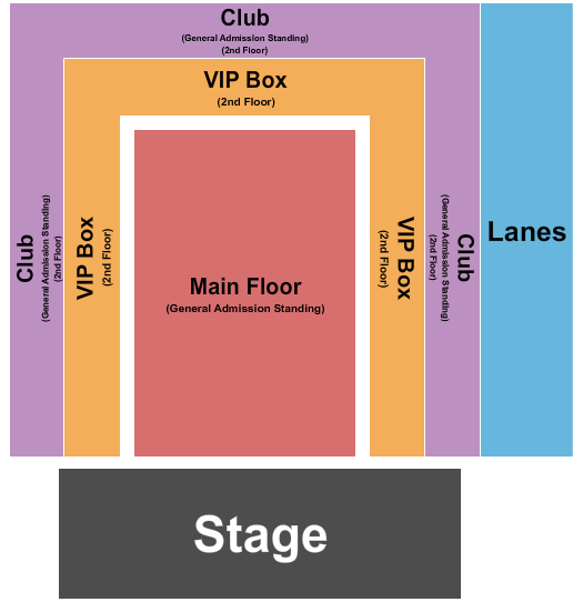 Brooklyn Bowl - Nashville Endstage Seating Chart