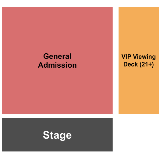 Brooklyn Bowl - Philadelphia GA & VIP Viewing Deck Seating Chart
