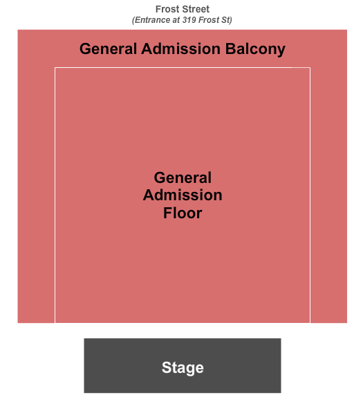 Steel Stage Seating Chart A Visual Reference of Charts Chart Master