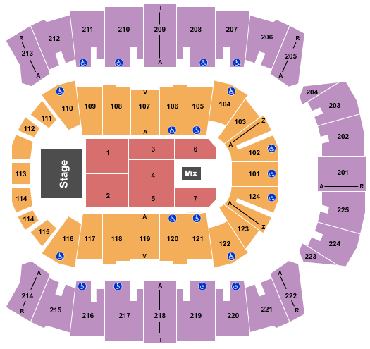 Brookshire Grocery Arena 3 Doors Down Seating Chart