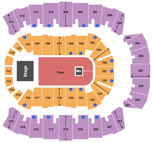 Brookshire Grocery Arena seating chart event tickets center