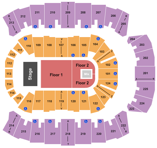 Brookshire Grocery Arena Koe Wetzel Seating Chart