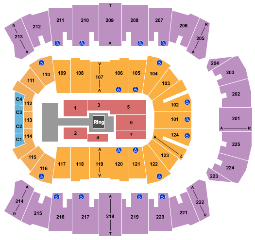 Brookshire Grocery Arena Wrestling - AEW Seating Chart