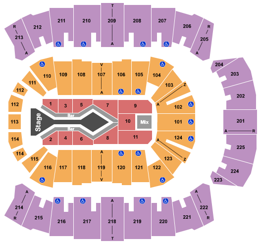 Brookshire Grocery Arena Blake Shelton Seating Chart