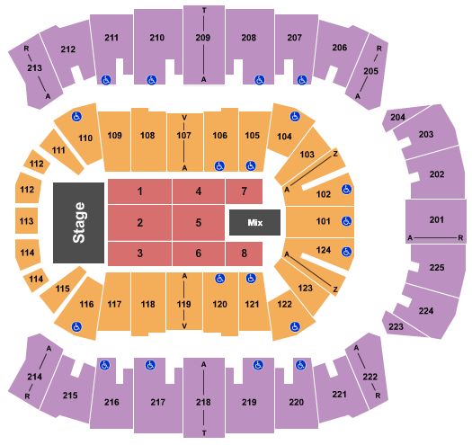 Brookshire Grocery Arena TSO Seating Chart