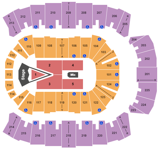 Brookshire Grocery Arena For King and Country Seating Chart