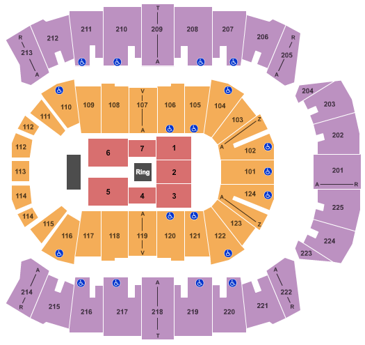 Brookshire Grocery Arena WWE2 Seating Chart