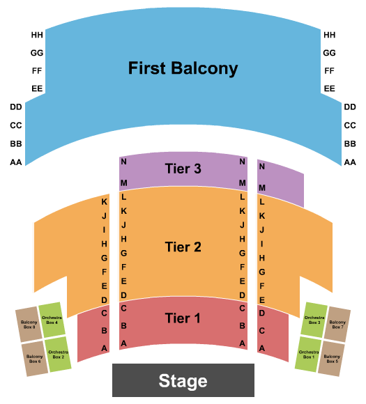 Brown Grand Theatre Endstage 2 Seating Chart