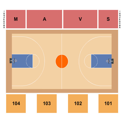 Brownson Arena Basketball Seating Chart