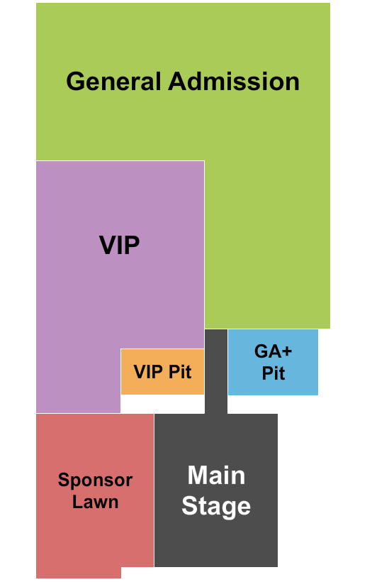 Brownwood Event Center Complex GA/VIP/Pit Seating Chart