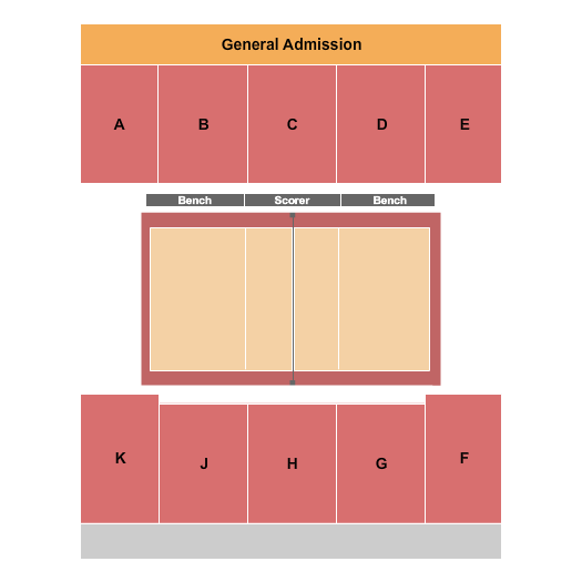 Bruin Arena At Lifetime Activities Center Volleyball Seating Chart