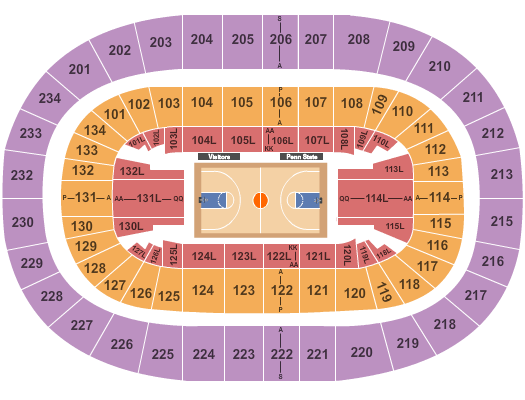 Bryce Jordan Center Seating Chart