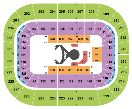 Bryce Jordan Center Cirque - Ovo Seating Chart