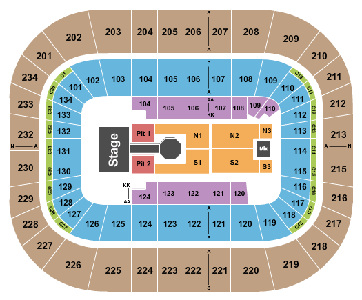 Bryce Jordan Center Luke Bryan Seating Chart