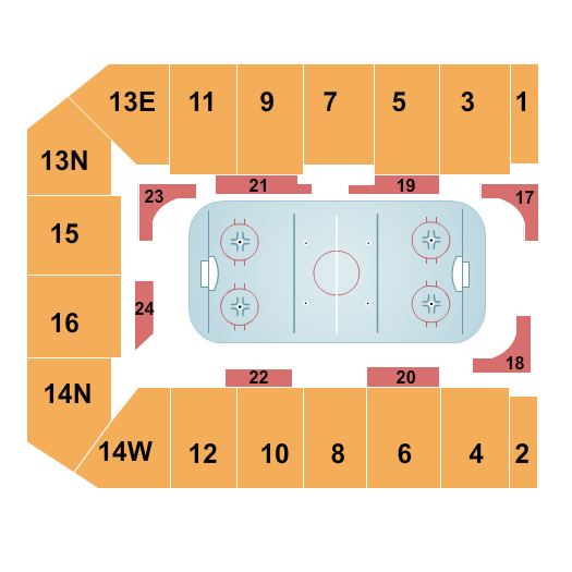 Buccaneer Arena Basketball Seating Chart