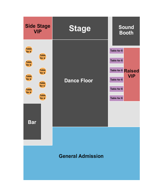 Buck's Backyard Endstage Seating Chart