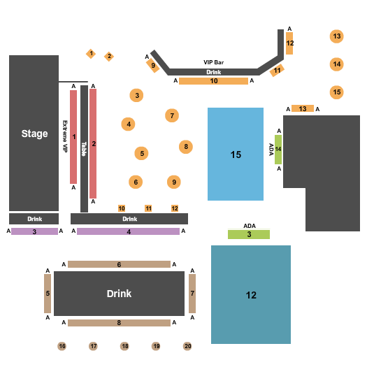 Buddha Live Endstage Seating Chart