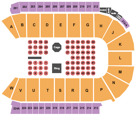 Blue Federal Credit Union Arena Bare Knuckle Seating Chart