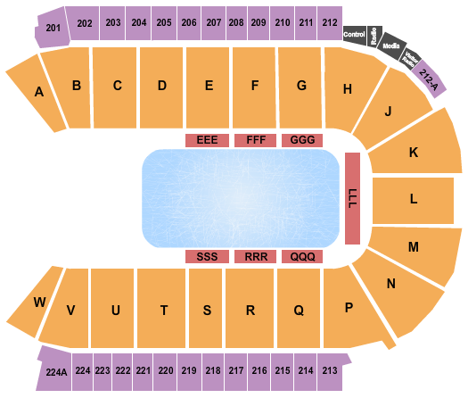 Blue Arena At The Ranch Events Complex Disney On Ice-1 Seating Chart