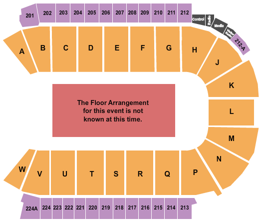 Blue Arena At The Ranch Events Complex Generic Floor Seating Chart