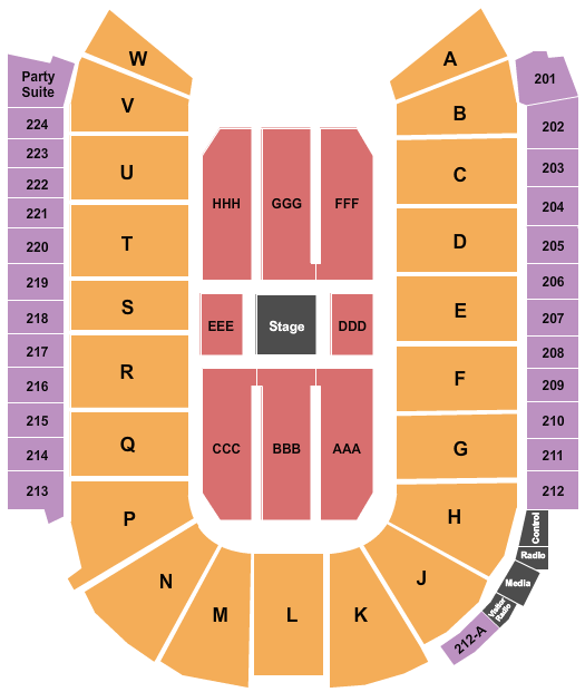 Blue Arena At The Ranch Events Complex Jim Gaffigan Seating Chart