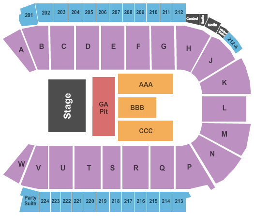 Blue Arena At The Ranch Events Complex Jingle Jam Seating Chart