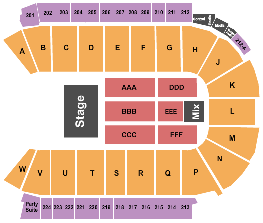 Blue Arena At The Ranch Events Complex Judas Priest Seating Chart