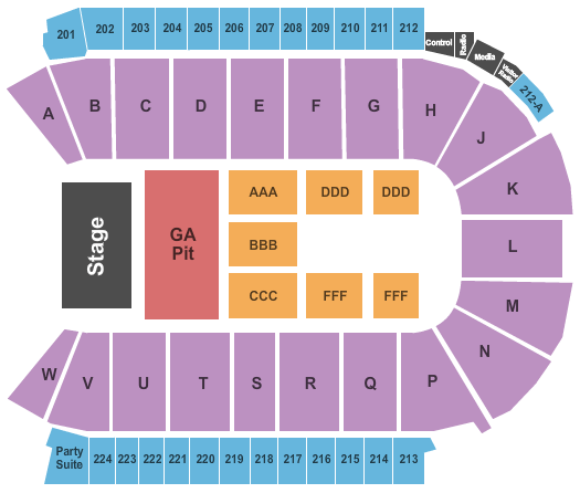 Blue Arena At The Ranch Events Complex Lee Brice & Justin Moore Seating Chart