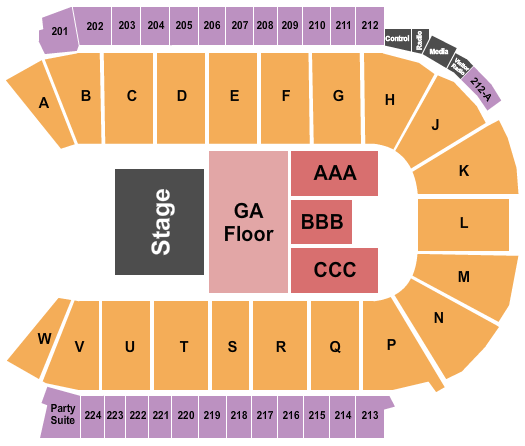 Blue Arena At The Ranch Events Complex Lee Brice Seating Chart