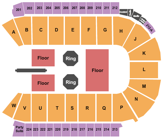 Blue Arena At The Ranch Events Complex MMA Seating Chart