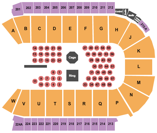 Blue Federal Credit Union Arena MMA Seating Chart