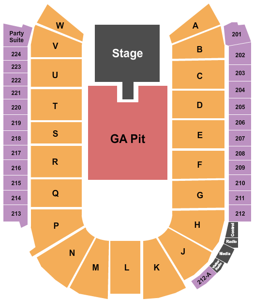 Blue Arena At The Ranch Events Complex Shinedown Seating Chart