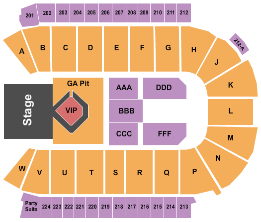 Blue Arena At The Ranch Events Complex Toby Keith Seating Chart