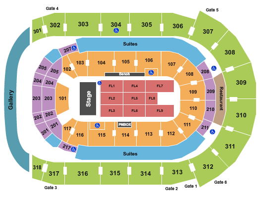 Budweiser Gardens Endstage 2 Seating Chart