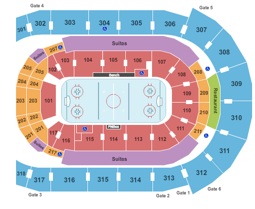 Budweiser Gardens Hockey Seating Chart